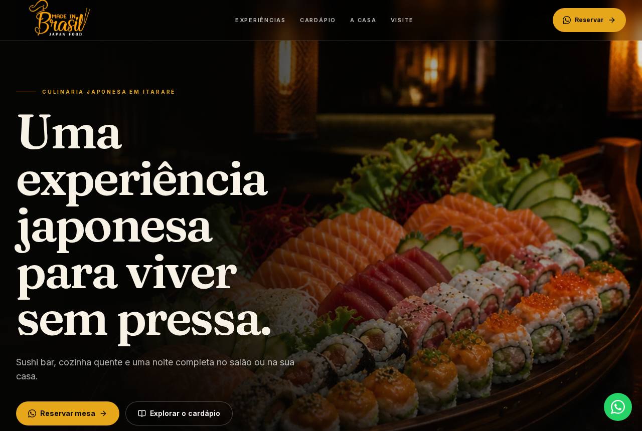 Demonstração do modelo Japan food premium