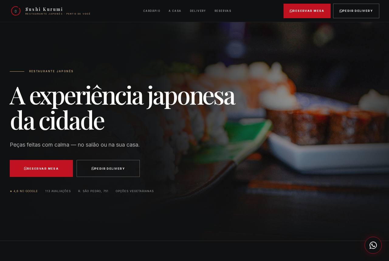 Demonstração do modelo Sushi à la carte