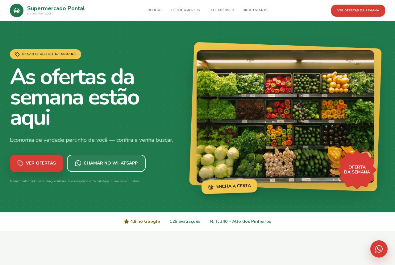 Demonstração do modelo Supermercados e mercados