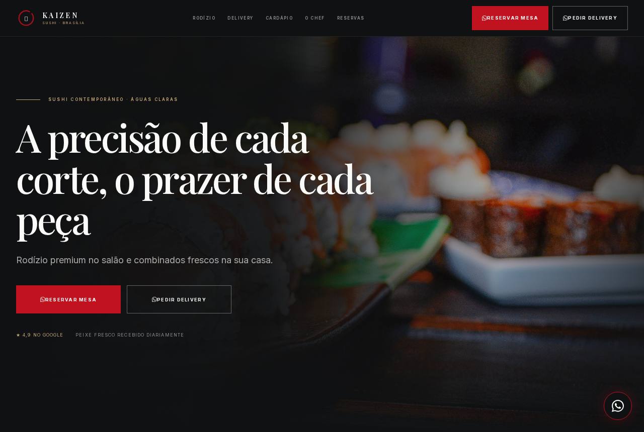 Demonstração do modelo Restaurantes japoneses