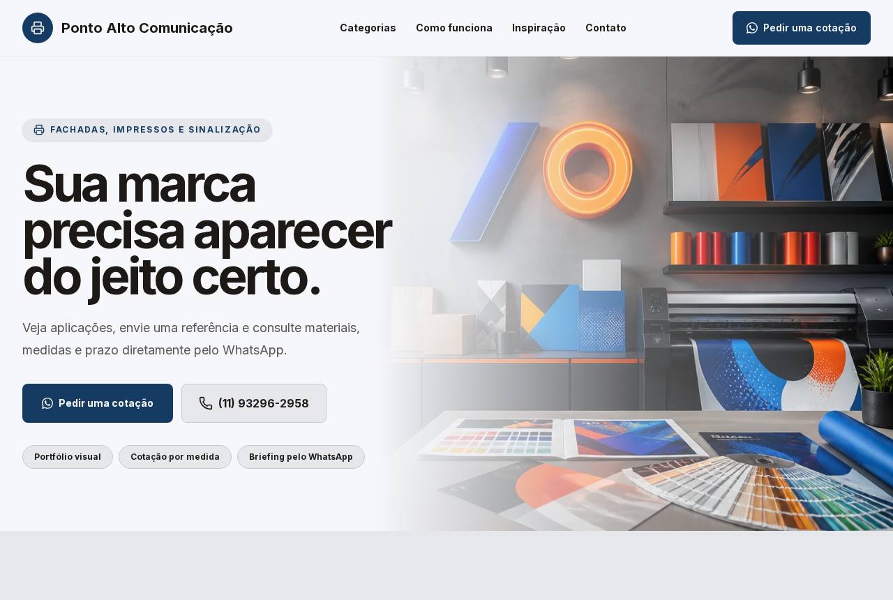 Demonstração do modelo Comunicação visual e gráfica
